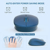 2.4GHz Wireless Optical Mouse & USB Receiver For PC, color: blue