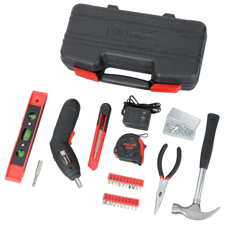 108-Piece Household Hand Tool Set with Tool Box