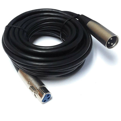 XLR Male to XLR Female Balanced Audio Cable (25 ft)