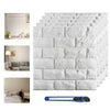 11 Pcs 3D White Brick Wallpaper Wall Panels