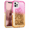 Shockproof Liquid Glitter Cell Phone Case (Color: Pink/Gold)