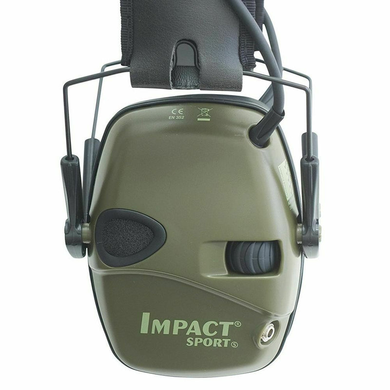 Electronic Sound Amplifying Earmuff, Olive Green