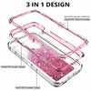 Shockproof Liquid Glitter Cell Phone Case (Color: Pink/Gold)