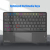 Wireless Bluetooth Keyboard with Touchpad, Colour: Black