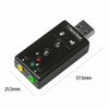 USB 2.0 Virtual Audio Sound Card Microphone Adapter PC Laptop