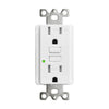 15-Amp Tamper-Resistant GFCI Outlet Receptacle, Color: White