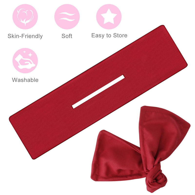 3pcs French Twist Bow Hair Bands (Red)
