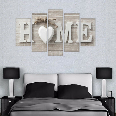 Canva 5 Piece Unframed Modern Wall Art Painting Print Set