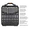 192-piece hand tool set, includes 58 sockets