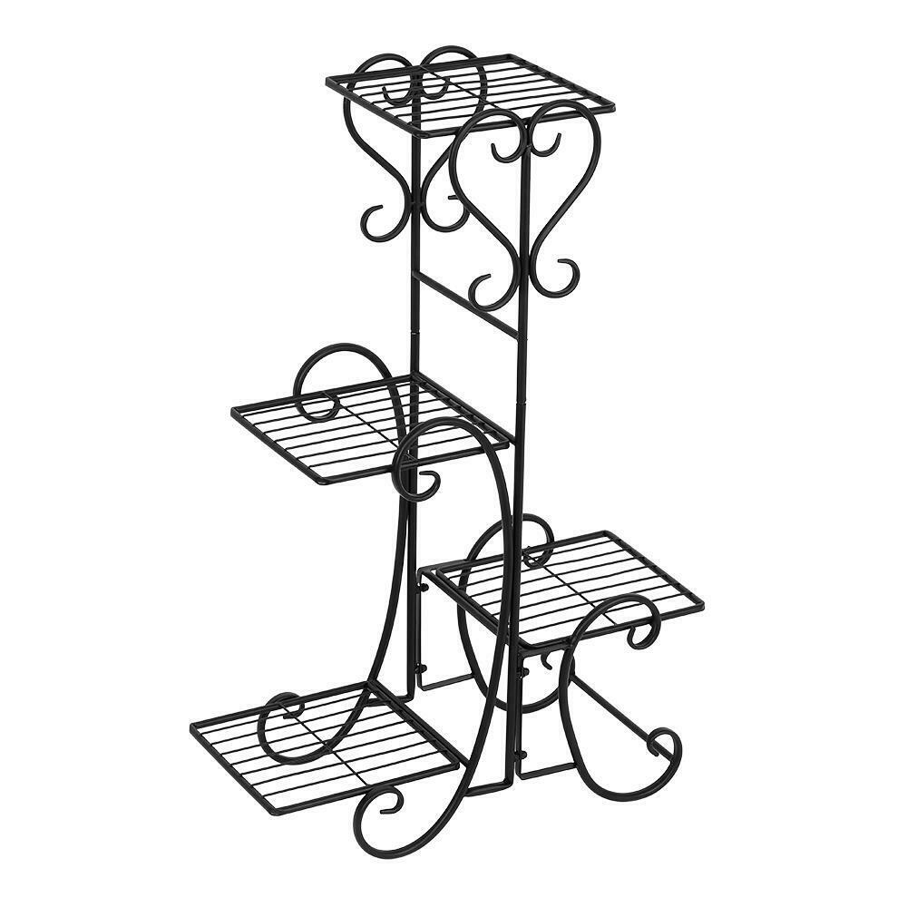 4-tier metal shelf for pots