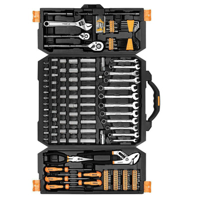 192-piece hand tool set, includes 58 sockets