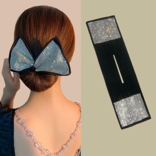knotted hair bands, printed wire Color: Black/Crystal